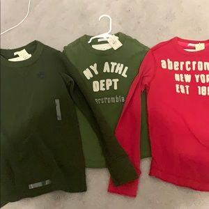 3 boys small Abercrombie/Fitch long sleeve tees